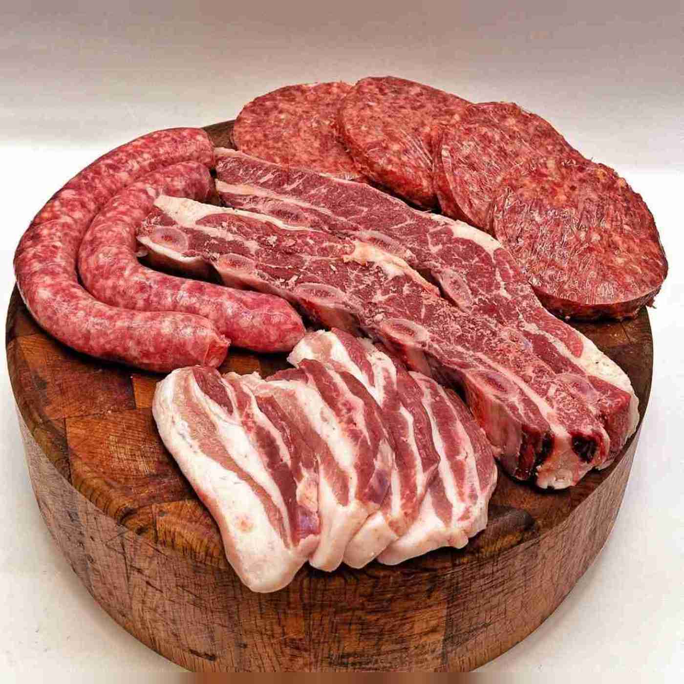 Pack de barbacoa #MODO AHORRO: churrasco de ternera Angus, panceta, hamburguesas y butifarra